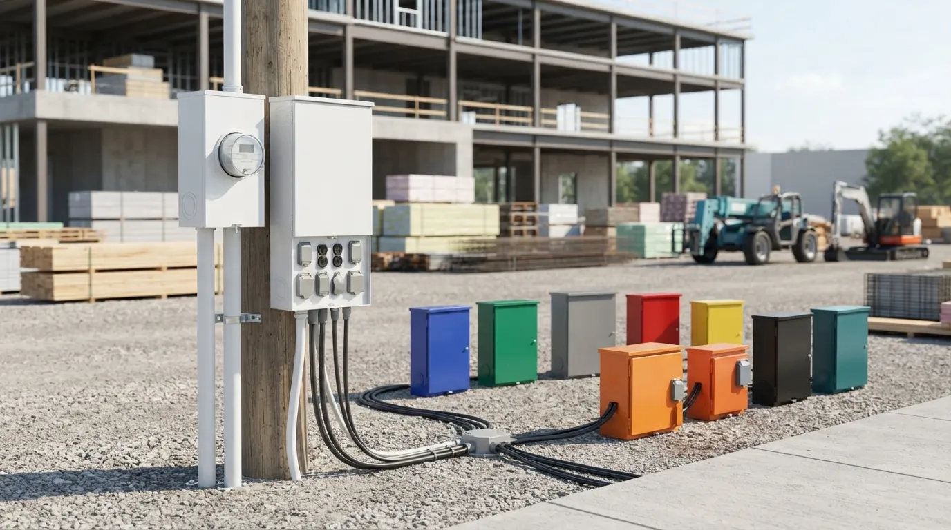 Temporary Power Pole in Boulder, CO